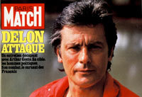 Alain Delon en couverture de Paris Match