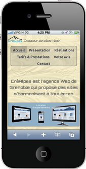 Site Web sur iPhone